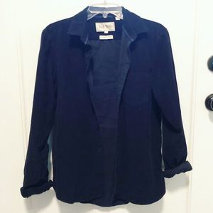 Jack Wills Navy Corduroy Button Down